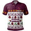 Brisbane Broncos Christmas Custom Polo Shirt - Special Ugly Christmas Polo Shirt