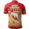 Redcliffe Dolphins Christmas Custom Polo Shirt - Special Ugly Christmas Polo Shirt