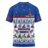 Newcastle Knights Christmas Custom T-shirt - Special Ugly Christmas T-shirt