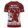 St. George Illawarra Dragons Christmas Custom T-shirt - Special Ugly Christmas T-shirt