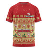 Redcliffe Dolphins Christmas Custom T-shirt - Special Ugly Christmas T-shirt