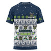 Canberra Raiders Christmas Custom T-shirt - Special Ugly Christmas T-shirt