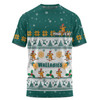 Australia Wallabies Christmas Custom T-shirt - Special Ugly Christmas T-shirt