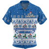 Canterbury-Bankstown Bulldogs Christmas Custom Hawaiian Shirt - Special Ugly Christmas Hawaiian Shirt
