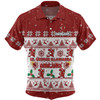 St. George Illawarra Dragons Christmas Custom Hawaiian Shirt - Special Ugly Christmas Hawaiian Shirt