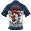 Sydney Roosters Christmas Custom Hawaiian Shirt - Special Ugly Christmas Hawaiian Shirt