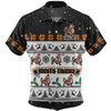 Wests Tigers Christmas Custom Hawaiian Shirt - Special Ugly Christmas Hawaiian Shirt