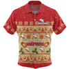 Redcliffe Dolphins Christmas Custom Hawaiian Shirt - Special Ugly Christmas Hawaiian Shirt