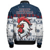 Sydney Roosters Christmas Custom Bomber Jacket - Special Ugly Christmas Bomber Jacket