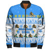 Gold Coast Titans Christmas Custom Bomber Jacket - Special Ugly Christmas Bomber Jacket