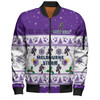 Melbourne Storm Christmas Custom Bomber Jacket - Special Ugly Christmas Bomber Jacket