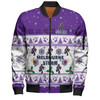 Melbourne Storm Christmas Custom Bomber Jacket - Special Ugly Christmas Bomber Jacket