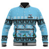 Cronulla-Sutherland Sharks Christmas Custom Baseball Jacket - Special Ugly Christmas Baseball Jacket