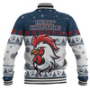 Sydney Roosters Christmas Custom Baseball Jacket - Special Ugly Christmas Baseball Jacket