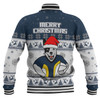 North Queensland Cowboys Christmas Custom Baseball Jacket - Special Ugly Christmas Baseball Jacket