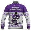 Melbourne Storm Christmas Custom Baseball Jacket - Special Ugly Christmas Baseball Jacket