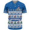 Canterbury-Bankstown Bulldogs Christmas Custom Baseball Shirt - Special Ugly Christmas Baseball Shirt