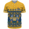 Parramatta Eels Christmas Custom Baseball Shirt - Special Ugly Christmas Baseball Shirt