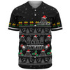 Penrith Panthers Christmas Custom Baseball Shirt - Special Ugly Christmas Baseball Shirt