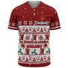 St. George Illawarra Dragons Christmas Custom Baseball Shirt - Special Ugly Christmas Baseball Shirt