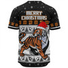 Wests Tigers Christmas Custom Baseball Shirt - Special Ugly Christmas Baseball Shirt