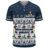 North Queensland Cowboys Christmas Custom Baseball Shirt - Special Ugly Christmas Baseball Shirt