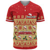 Redcliffe Dolphins Christmas Custom Baseball Shirt - Special Ugly Christmas Baseball Shirt