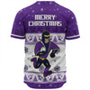 Melbourne Storm Christmas Custom Baseball Shirt - Special Ugly Christmas Baseball Shirt
