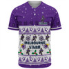 Melbourne Storm Christmas Custom Baseball Shirt - Special Ugly Christmas Baseball Shirt