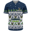 Canberra Raiders Christmas Custom Baseball Shirt - Special Ugly Christmas Baseball Shirt