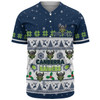 Canberra Raiders Christmas Custom Baseball Shirt - Special Ugly Christmas Baseball Shirt