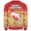 Redcliffe Dolphins Christmas Custom Sweatshirt - Special Ugly Christmas Sweatshirt