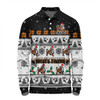Wests Tigers Christmas Custom Long Sleeve Polo Shirt - Special Ugly Christmas Long Sleeve Polo Shirt