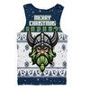 Canberra Raiders Christmas Custom Men Singlet - Special Ugly Christmas Men Singlet