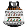 Wests Tigers Christmas Custom Women Racerback Singlet - Special Ugly Christmas Women Racerback Singlet