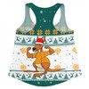 Australia Wallabies Christmas Custom Women Racerback Singlet - Special Ugly Christmas Women Racerback Singlet