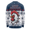 Sydney Roosters Christmas Custom Long Sleeve T-Shirt - Special Ugly Christmas Long Sleeve T-Shirt