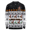 Wests Tigers Christmas Custom Long Sleeve T-shirt - Special Ugly Christmas Long Sleeve T-shirt