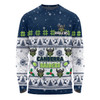 Canberra Raiders Christmas Custom Long Sleeve T-shirt - Special Ugly Christmas Long Sleeve T-shirt