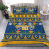 Parramatta Eels Christmas Bedding Set - Special Ugly Christmas Bedding Set