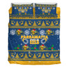 Parramatta Eels Christmas Bedding Set - Special Ugly Christmas Bedding Set