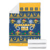 Parramatta Eels Christmas Blanket - Special Ugly Christmas Blanket