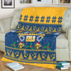 Parramatta Eels Christmas Blanket - Special Ugly Christmas Blanket