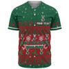 South Sydney Rabbitohs Custom Baseball Shirt - Special Ugly Christmas Baseball Shirt