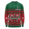 South Sydney Rabbitohs Custom Long Sleeve T-shirt - Special Ugly Christmas Long Sleeve T-shirt