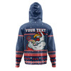 Sydney Roosters Christmas Custom Hoodie - Ugly Xmas And Aboriginal Patterns For Die Hard Fan Hoodie