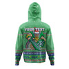 Canberra Raiders Christmas Custom Hoodie - Ugly Xmas And Aboriginal Patterns For Die Hard Fan Hoodie