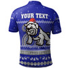Canterbury-Bankstown Bulldogs Christmas Custom Polo Shirt - Ugly Xmas And Aboriginal Patterns For Die Hard Fan Polo Shirt