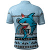 Cronulla-Sutherland Sharks Christmas Custom Polo Shirt - Ugly Xmas And Aboriginal Patterns For Die Hard Fan Polo Shirt