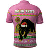 Penrith Panthers Christmas Custom Polo Shirt - Ugly Xmas And Aboriginal Patterns For Die Hard Fan Polo Shirt